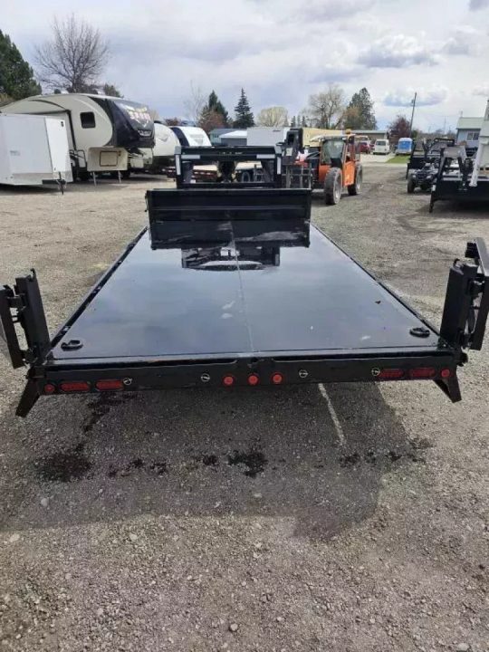 New 2027 Iron Bull 96"x16' 15k Deckover Gooseneck Dump Trailer