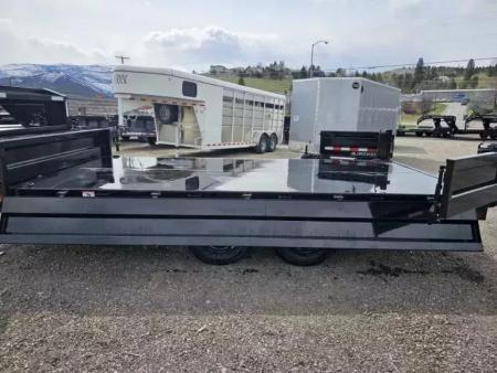 New 2027 Iron Bull 96"x16' 15k Deckover Gooseneck Dump Trailer