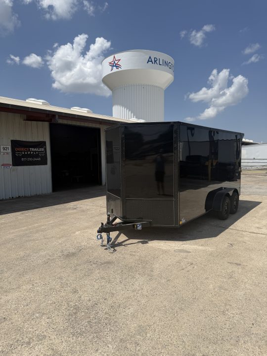 New 2027 Sawyer Trailers Brand New Black on Black 7x16 Cargo / Enclosed Trailer