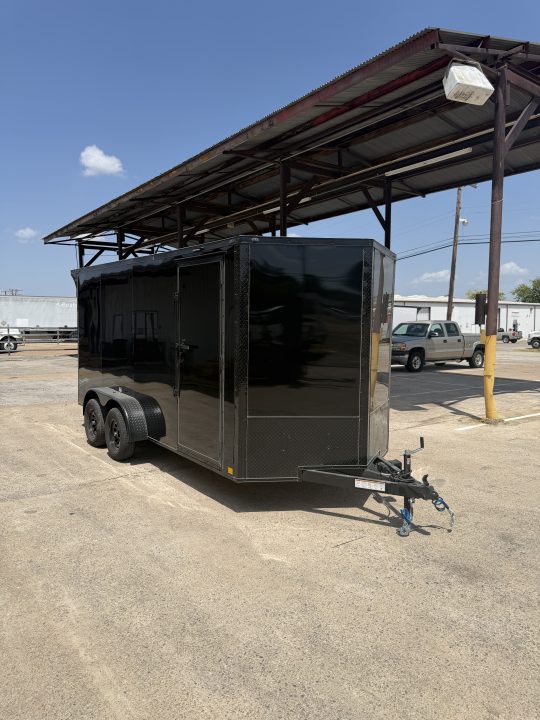 New 2027 Sawyer Trailers Brand New Black on Black 7x16 Cargo / Enclosed Trailer