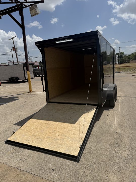 New 2027 Sawyer Trailers Brand New Black on Black 7x16 Cargo / Enclosed Trailer