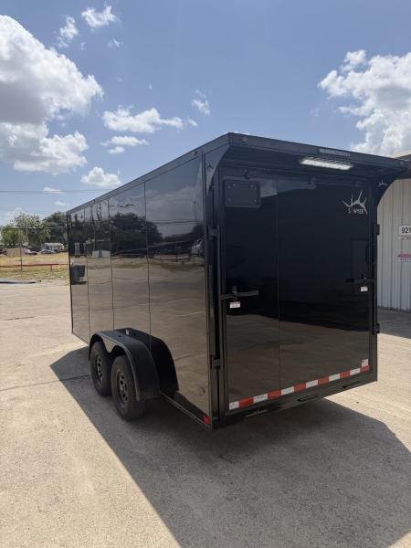 New 2027 Sawyer Trailers Brand New Black on Black 7x16 Cargo / Enclosed Trailer