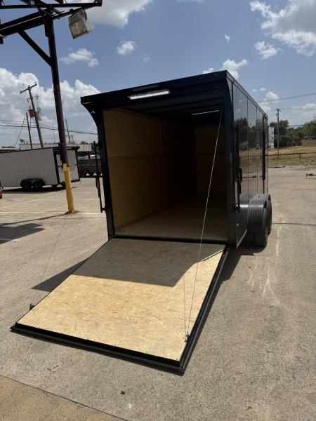 New 2027 Sawyer Trailers Brand New Black on Black 7x16 Cargo / Enclosed Trailer