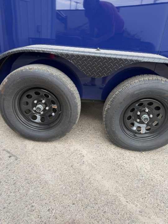 New 2027 Sawyer Trailers Brand New Jay Blue/ Blackout 7x16 Cargo / Enclosed Trailer