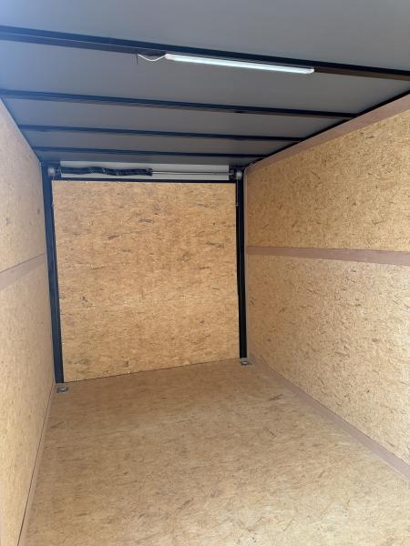 New 2027 Sawyer Trailers Brand New Jay Blue/ Blackout 7x16 Cargo / Enclosed Trailer