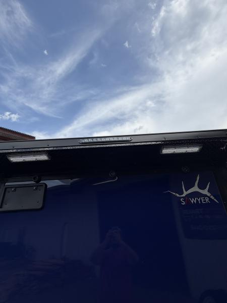 New 2027 Sawyer Trailers Brand New Jay Blue/ Blackout 7x16 Cargo / Enclosed Trailer