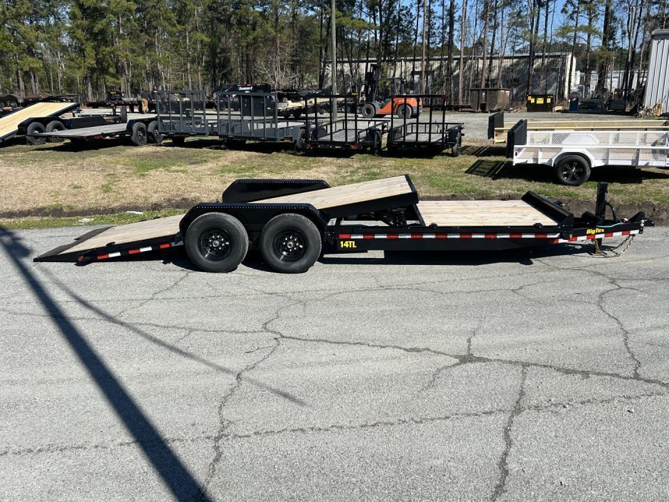 New 2027 Big Tex Trailers 14TL 83" x 22 (16 + 6) Heavy Duty Tilt Bed Trailer Tilt Trailer,