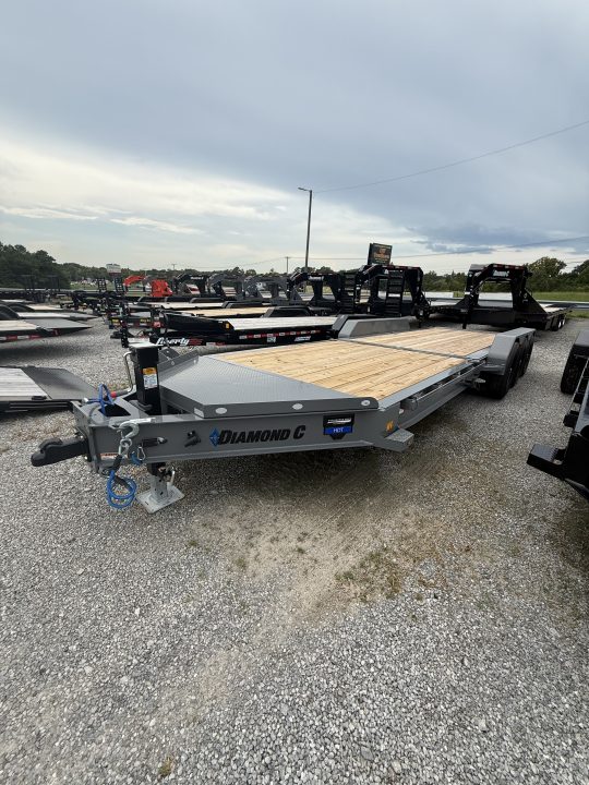 New 2027 Diamond C HDT 307 24’ Tilt Trailer, 24K GVWR, ABS BRAKES, 2SPD DROP LEG JACK, 14 PLY TIRES REMOVABLE FENDERS