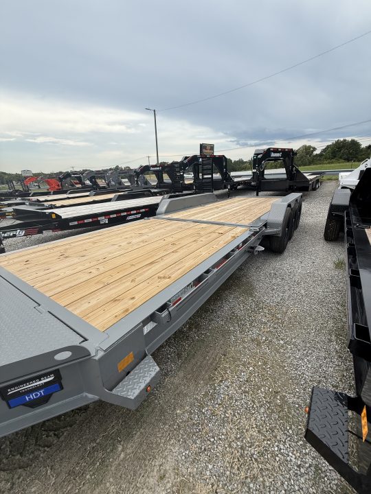 New 2027 Diamond C HDT 307 24’ Tilt Trailer, 24K GVWR, ABS BRAKES, 2SPD DROP LEG JACK, 14 PLY TIRES REMOVABLE FENDERS