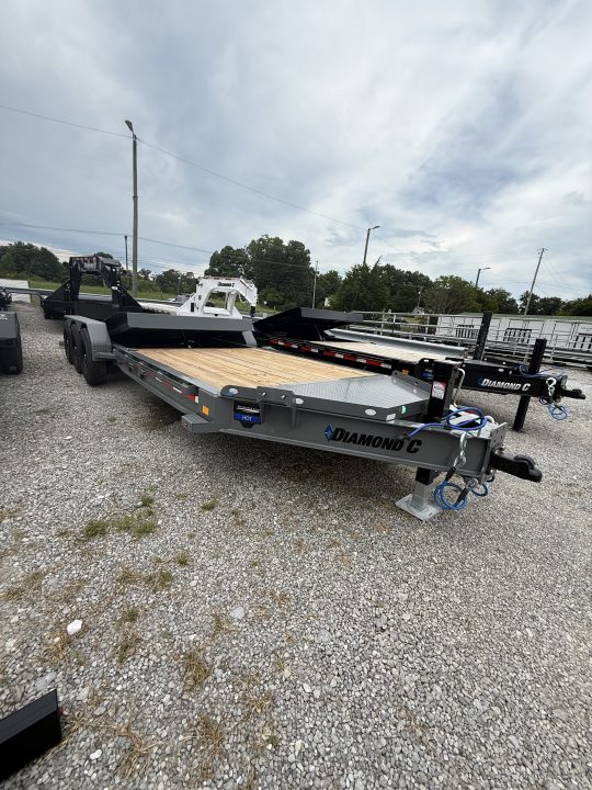 New 2027 Diamond C HDT 307 24’ Tilt Trailer, 24K GVWR, ABS BRAKES, 2SPD DROP LEG JACK, 14 PLY TIRES REMOVABLE FENDERS