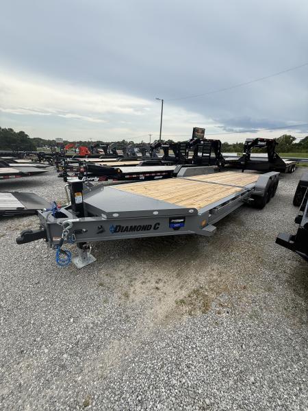 New 2027 Diamond C HDT 307 24’ Tilt Trailer, 24K GVWR, ABS BRAKES, 2SPD DROP LEG JACK, 14 PLY TIRES REMOVABLE FENDERS