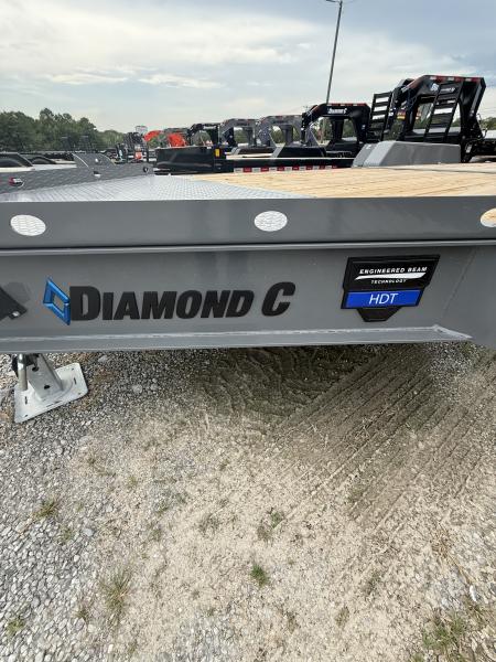 New 2027 Diamond C HDT 307 24’ Tilt Trailer, 24K GVWR, ABS BRAKES, 2SPD DROP LEG JACK, 14 PLY TIRES REMOVABLE FENDERS