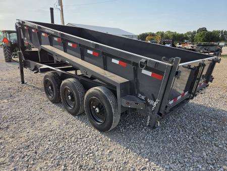 New 2027 Lamar 83X16 TRIPLE 21K GOOSENECK TELESCOPIC DUMP W/24" SIDES 7GAUGE FLOOR & 17.5/16PLY