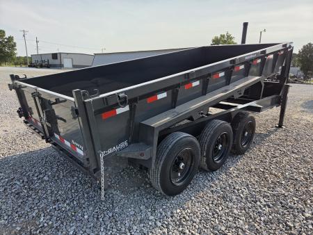 New 2027 Lamar 83X16 TRIPLE 21K GOOSENECK TELESCOPIC DUMP W/24" SIDES 7GAUGE FLOOR & 17.5/16PLY