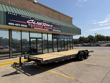 New #157942 2027 LAMAR CC 24 X 83 TANDEM AXLE 10K WOOD FLOOR CAR HAULER