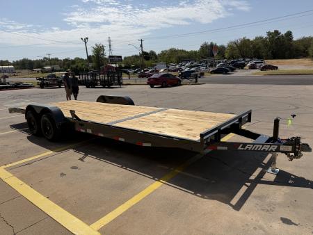 New #157942 2027 LAMAR CC 24 X 83 TANDEM AXLE 10K WOOD FLOOR CAR HAULER