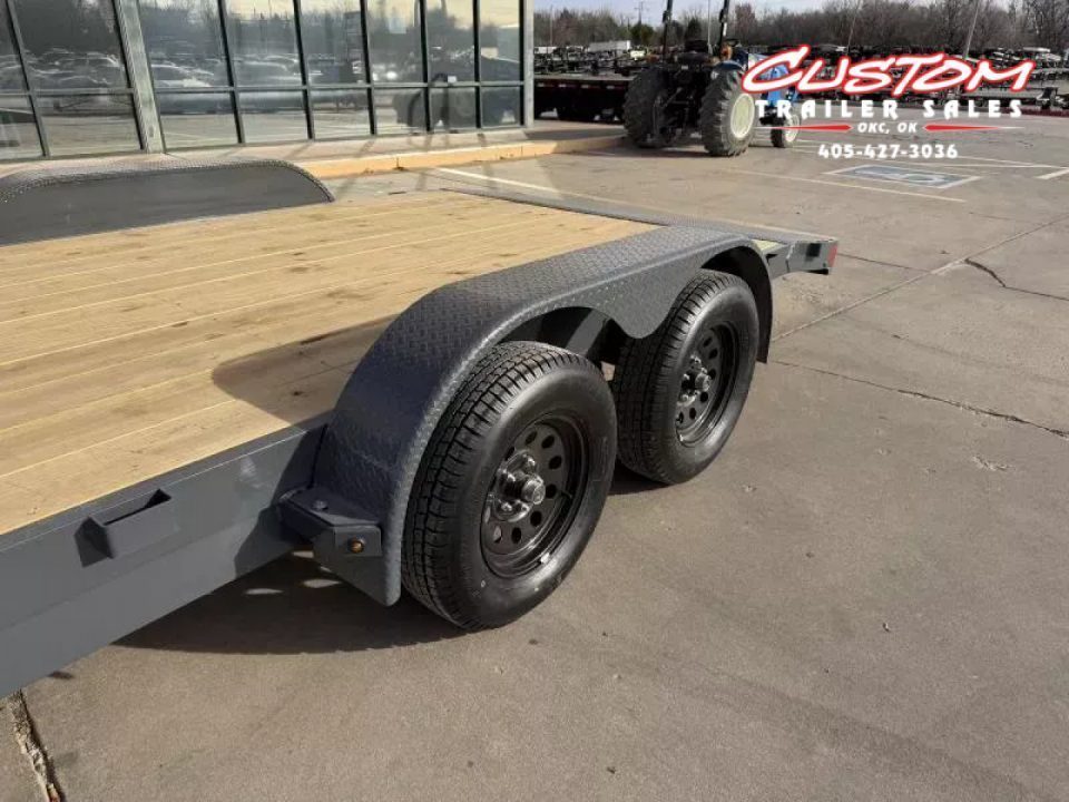 New #158533 2027 LAMAR CE 18 X 83 TANDEM AXLE 7K WOOD FLOOR CAR HAULER