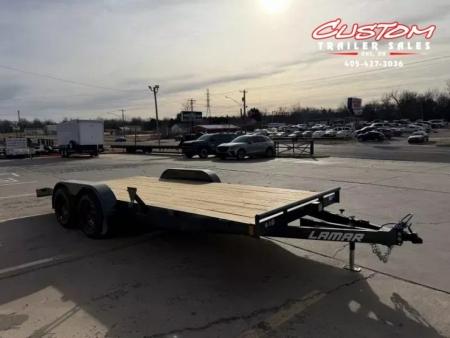 New #158533 2027 LAMAR CE 18 X 83 TANDEM AXLE 7K WOOD FLOOR CAR HAULER