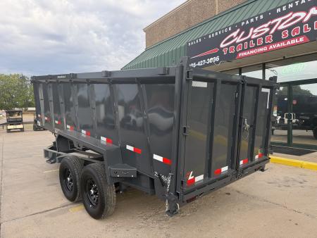 New 2027 LAMAR DL 16 X 83 TANDEM AXLE 14K BUMPER PULL DUMP W/ 48" SIDES