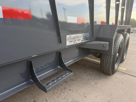 New 2027 LAMAR DL 16 X 83 TANDEM AXLE 14K BUMPER PULL DUMP W/ 48" SIDES