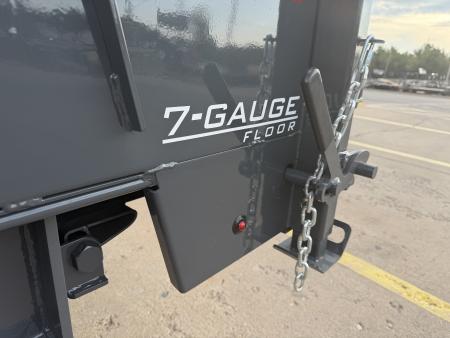 New 2027 LAMAR DL 16 X 83 TANDEM AXLE 14K BUMPER PULL DUMP W/ 48" SIDES