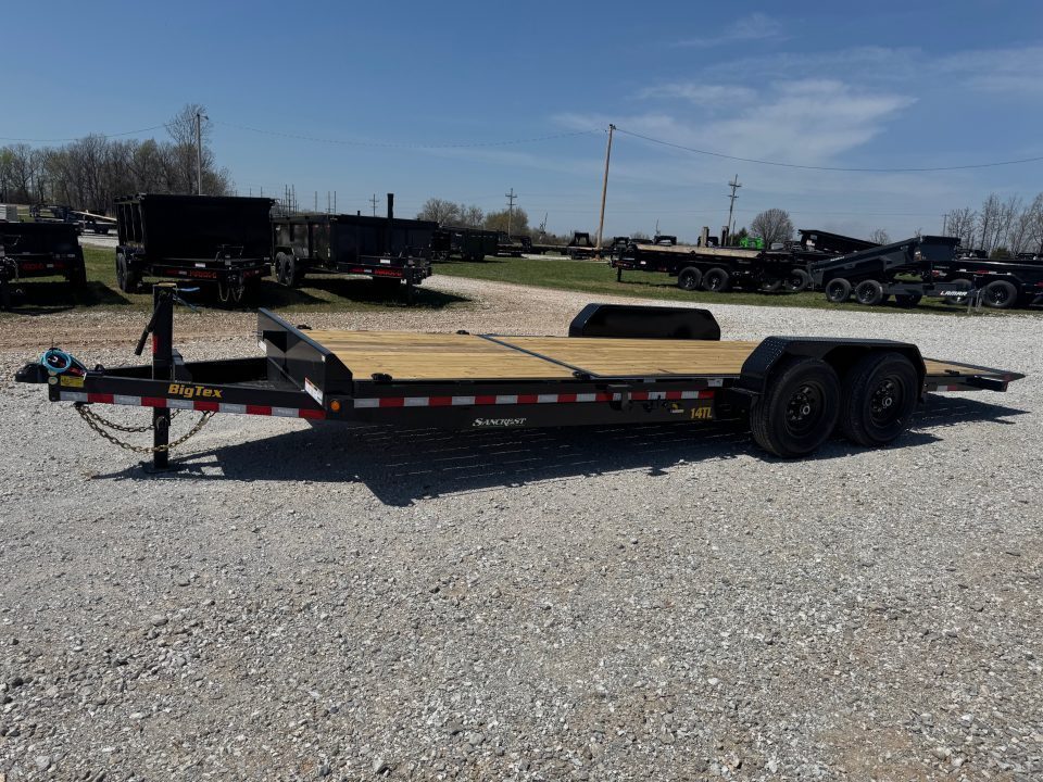 New 2027 Big Tex Trailers 14TL TANDEM GRAVITY TILT W/ 6' STATIONARY & 16" TILT DECKS/ 80X22 Tilt Trailer
