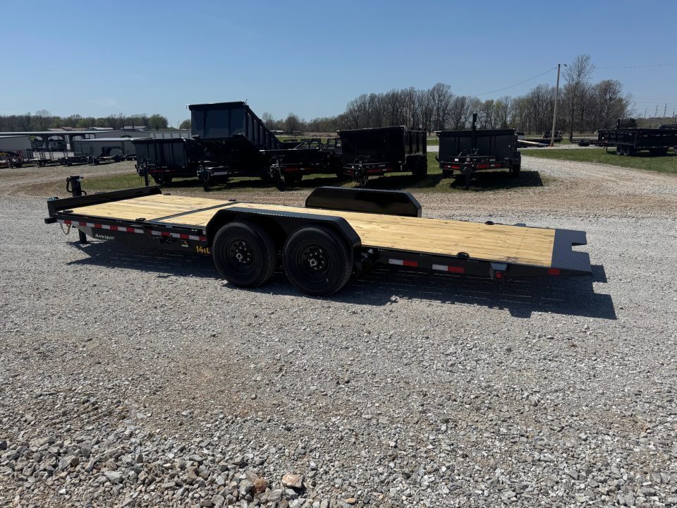 New 2027 Big Tex Trailers 14TL TANDEM GRAVITY TILT W/ 6' STATIONARY & 16" TILT DECKS/ 80X22 Tilt Trailer