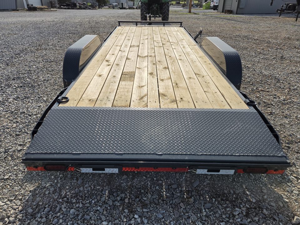New 2027 Lamar 83X20 TANDEM 10K CAR HAULER W/2' STEEL DOVE & SLIDE OUT RAMPS