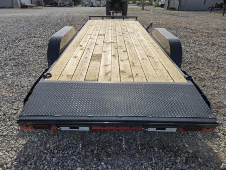 New 2027 Lamar 83X20 TANDEM 10K CAR HAULER W/2' STEEL DOVE & SLIDE OUT RAMPS
