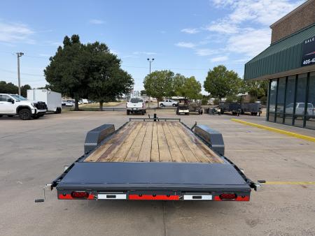 New #158276 2027 LAMAR H6 22 X 83 TANDEM AXLE 14K EQUIPMENT HAULER W/ SLIDE IN RAMPS