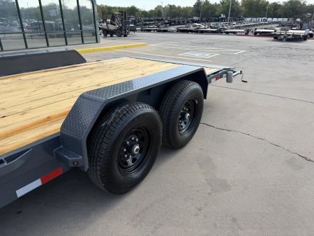 New #158276 2027 LAMAR H6 22 X 83 TANDEM AXLE 14K EQUIPMENT HAULER W/ SLIDE IN RAMPS