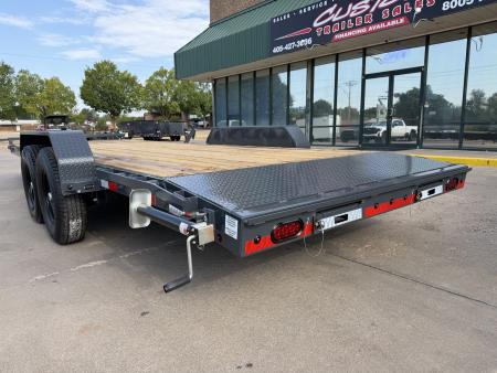New #158276 2027 LAMAR H6 22 X 83 TANDEM AXLE 14K EQUIPMENT HAULER W/ SLIDE IN RAMPS