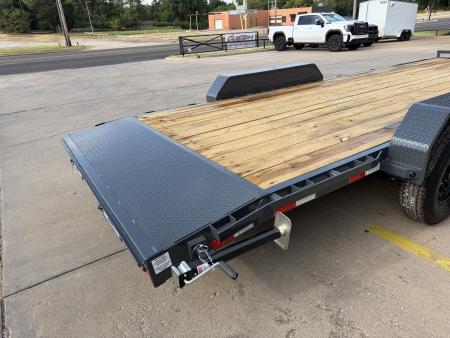 New #158276 2027 LAMAR H6 22 X 83 TANDEM AXLE 14K EQUIPMENT HAULER W/ SLIDE IN RAMPS