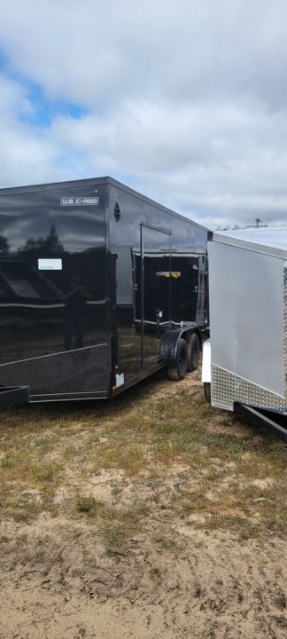New 2026 US Cargo 7.5X16 7K 7' TALL BLACK BLACK OUT UTV Cargo / Enclosed Trailer