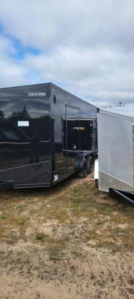New 2026 US Cargo 7.5X16 7K 7' TALL BLACK BLACK OUT UTV Cargo / Enclosed Trailer