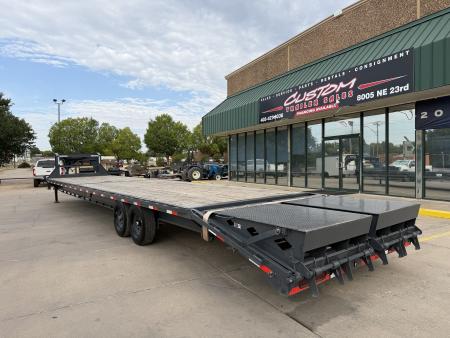 Used #151021 USED 2026 LAMAR FS 40 X 102 14K DECKOVER GOOSENECK W/ RHINO RAMPS