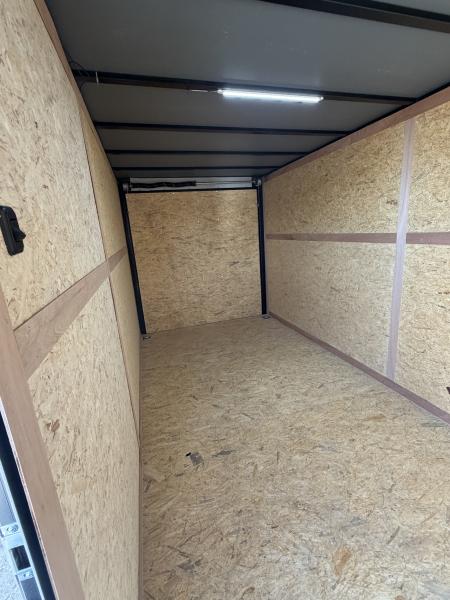 New 2027 Sawyer Trailers Brand New Orange / Blackout 7x16 Cargo / Enclosed Trailer