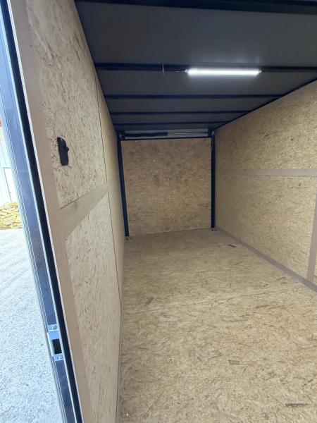 New 2027 Sawyer Trailers Brand New Army Green / Blackout 7x16 Cargo / Enclosed Trailer