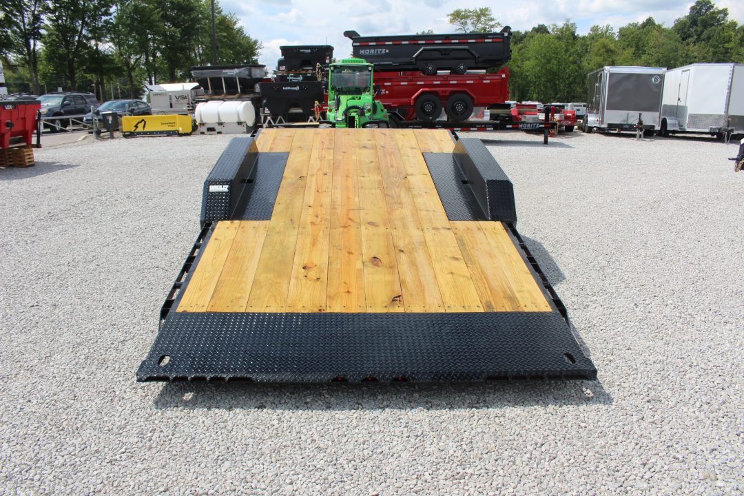 New 2027 Moritz 7' x 16' + 4' Low Pro - Gravity Tilt - Tilt Trailer - 25900# GVW