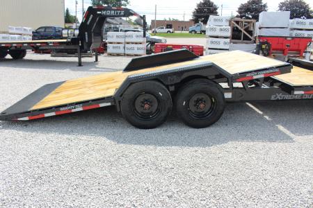 New 2027 Moritz 7' x 16' + 4' Low Pro - Gravity Tilt - Tilt Trailer - 25900# GVW
