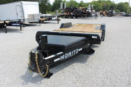 New 2027 Moritz 7' x 16' + 4' Low Pro - Gravity Tilt - Tilt Trailer - 25900# GVW