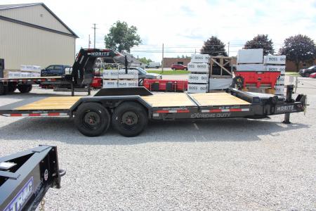 New 2027 Moritz 7' x 16' + 4' Low Pro - Gravity Tilt - Tilt Trailer - 25900# GVW