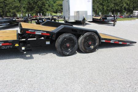 New 2027 Moritz 7' x 16' + 4' Low Pro - Gravity Tilt - Tilt Trailer - 25900# GVW