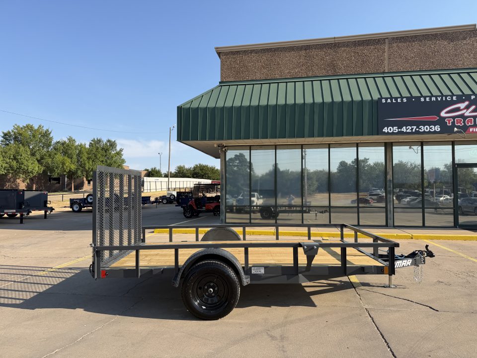 New #159097 2027 LAMAR UC 12 X 77 SINGLE AXLE SQUARE TUBE TOP 3K UTILITY W/ REAR RAMP GATE