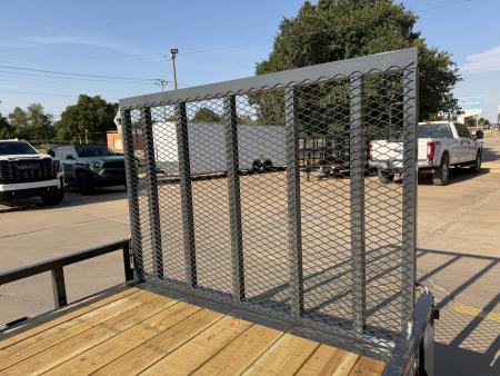 New #159097 2027 LAMAR UC 12 X 77 SINGLE AXLE SQUARE TUBE TOP 3K UTILITY W/ REAR RAMP GATE