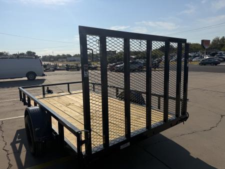 New #159097 2027 LAMAR UC 12 X 77 SINGLE AXLE SQUARE TUBE TOP 3K UTILITY W/ REAR RAMP GATE