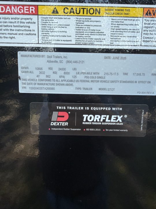 New 2026 Stoll 40X7 Stock / Stock Combo Trailer