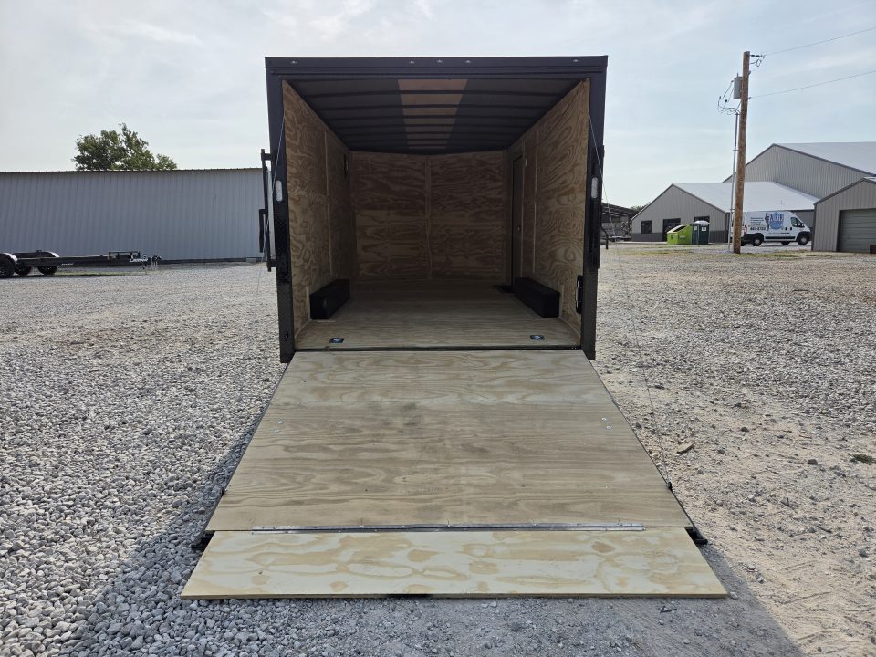 New 2027 Rock Solid 8.5X16 TANDEM 10K CARGO W/7' HEIGHT BLACKOUT TRIM & REAR RAMP DOOR