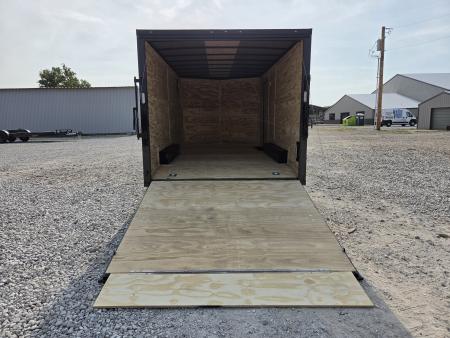 New 2027 Rock Solid 8.5X16 TANDEM 10K CARGO W/7' HEIGHT BLACKOUT TRIM & REAR RAMP DOOR