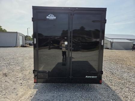 New 2027 Rock Solid 7X16 TANDEM 7K CARGO W/BLACKOUT TRIM 7' HEIGHT & BARN DOORS